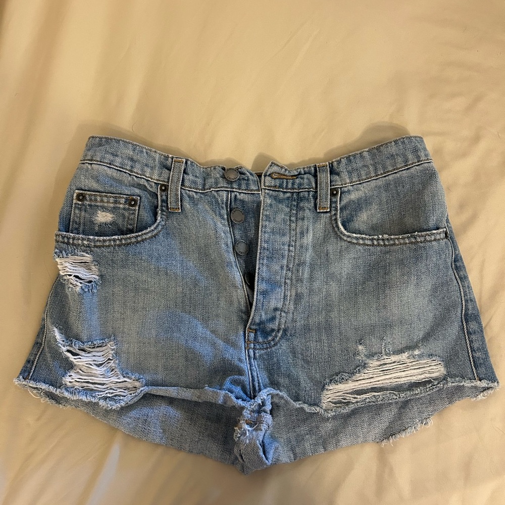 Carmar Light Blue Distressed Jean Shorts